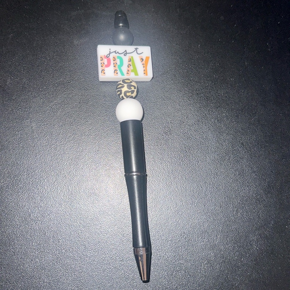 Just pray beaded focal pen
